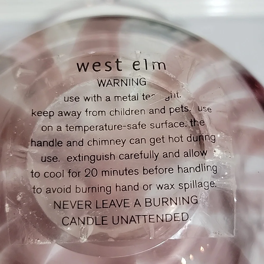 West Elm Vintage Hand Blown Hanging Candle Holder.